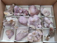 Natural Amethyst Spirit Quartz Clusters x 12 From Boekenhouthoek, South Africa