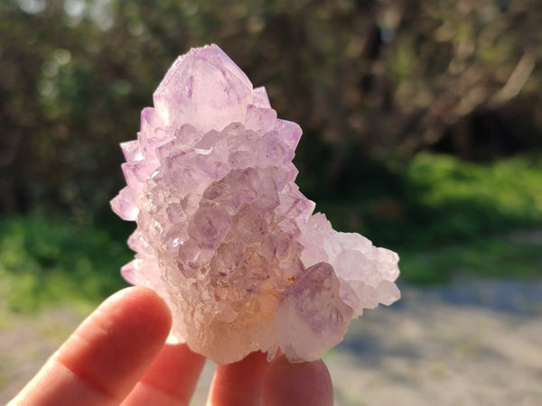 Natural Amethyst Spirit Quartz Clusters x 12 From Boekenhouthoek, South Africa