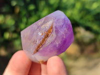 Polished Window Amethyst Crystals x 12 From Madagascar