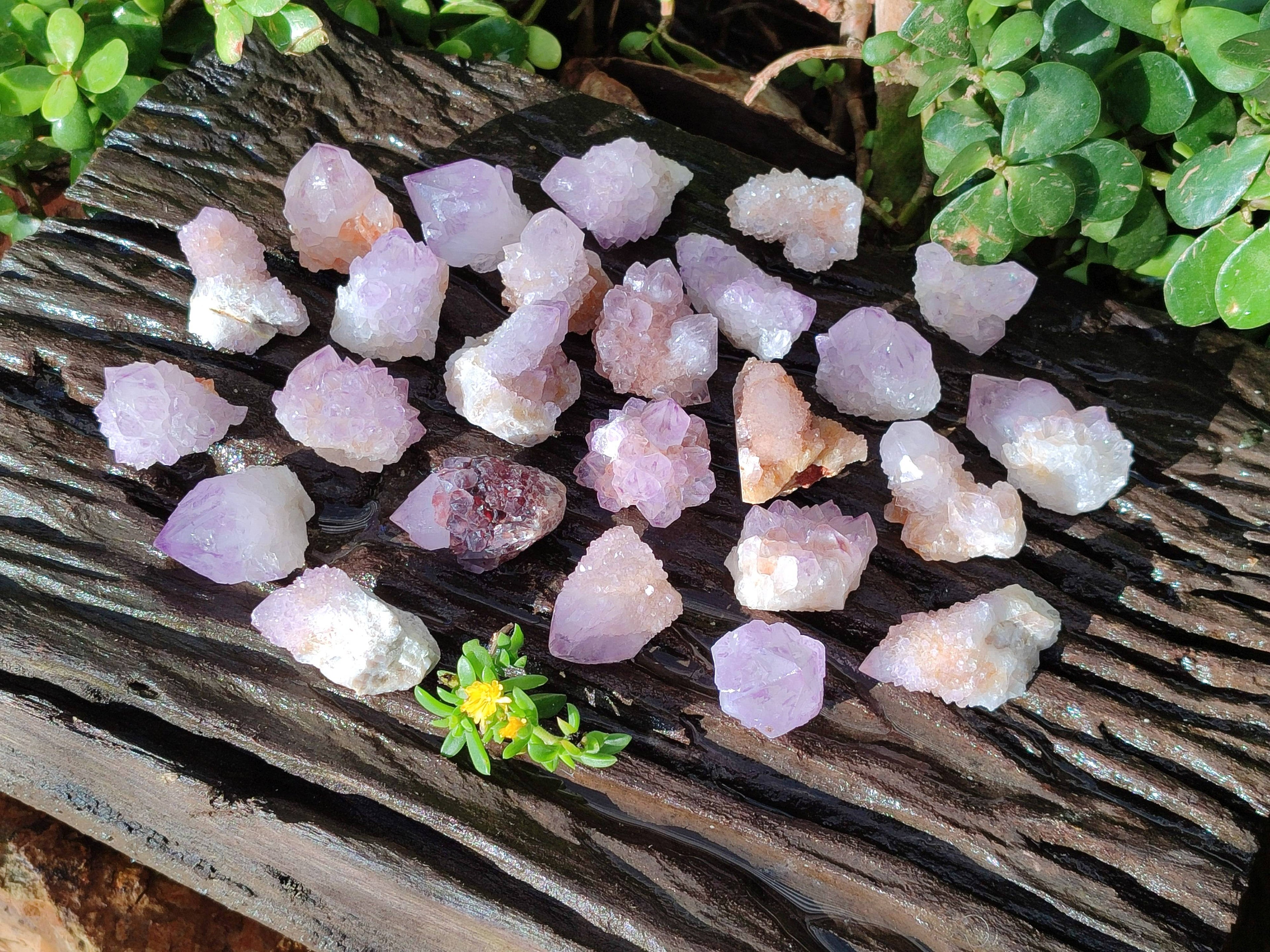 Natural Amethyst Spirit Quartz Crystals x 35 From Boekenhouthoek, South Africa - Toprock Gemstones and Minerals 