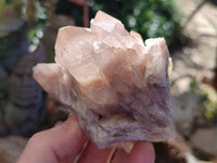Natural Phantom Smokey Quartz Clusters x 3 From Luena, Congo