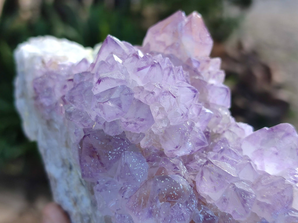Natural Amethyst Spirit Quartz Clusters x 3 From Boekenhouthoek, South Africa - Toprock Gemstones and Minerals 