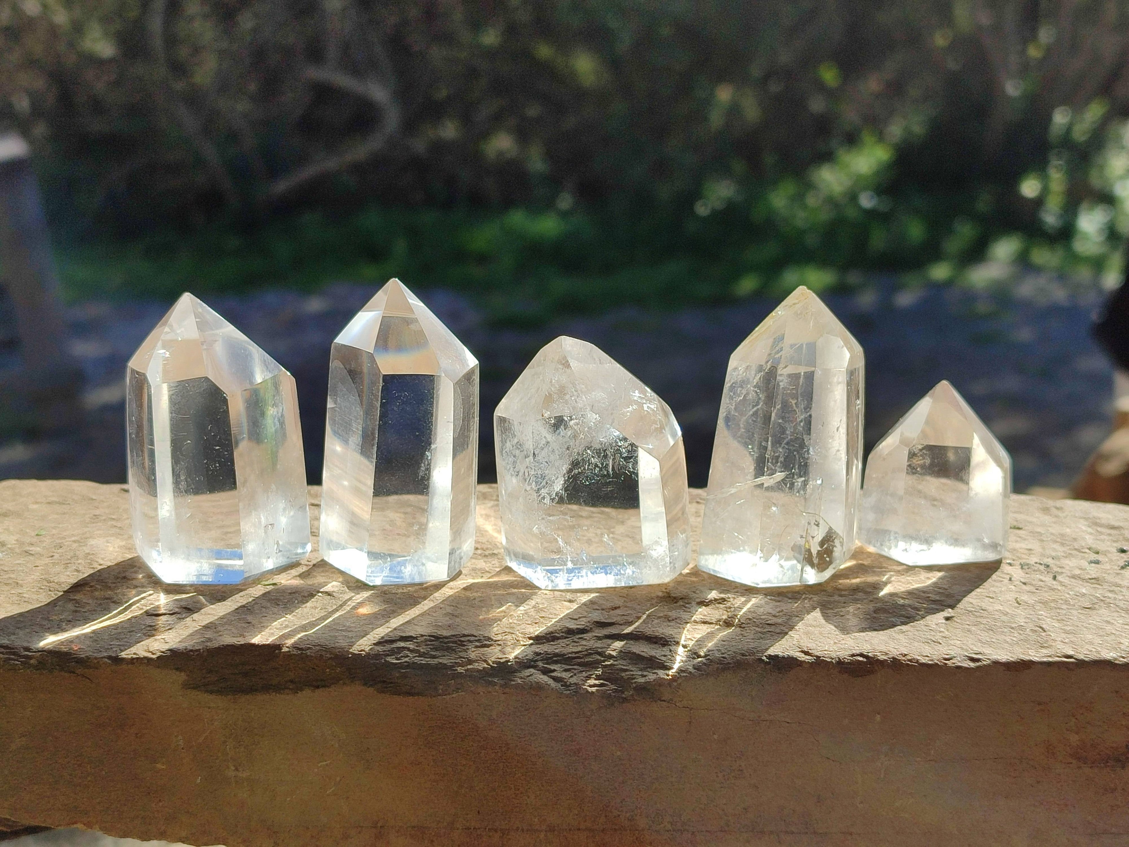 Polished Clear Quartz Points x 20 From Madagascar - Toprock Gemstones and Minerals 