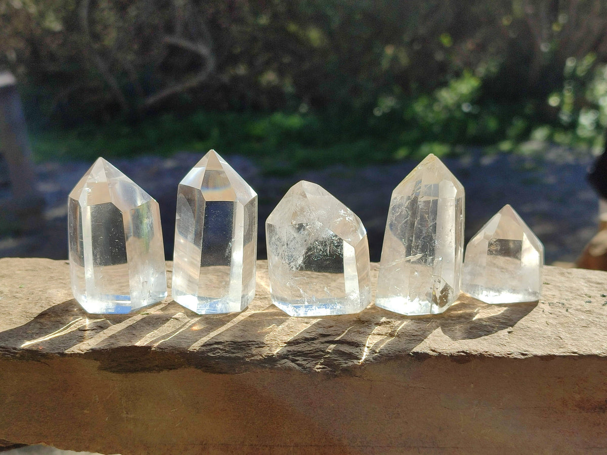 Polished Clear Quartz Points x 20 From Madagascar - Toprock Gemstones and Minerals 