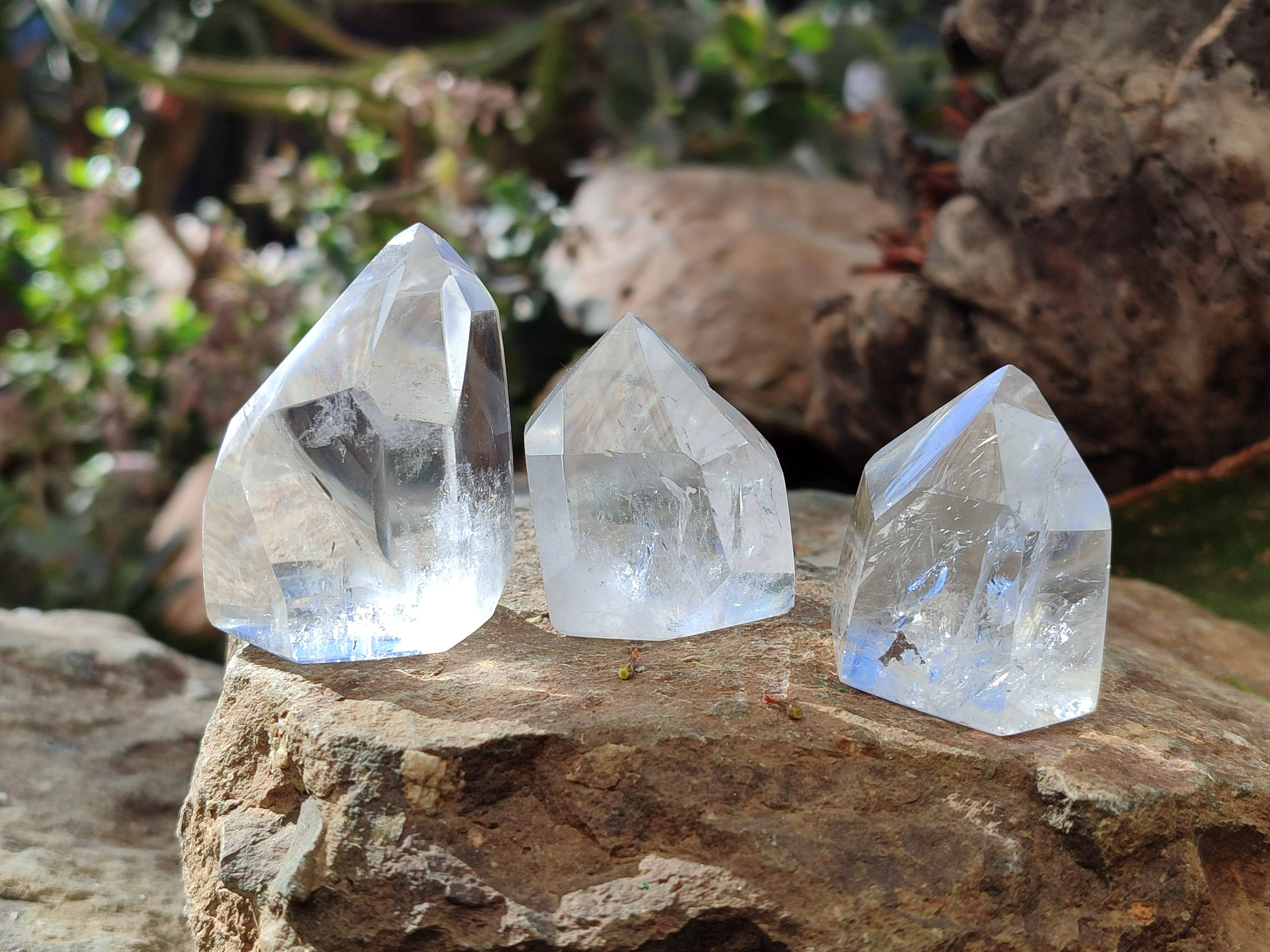 Polished Clear Quartz Points x 20 From Madagascar - Toprock Gemstones and Minerals 
