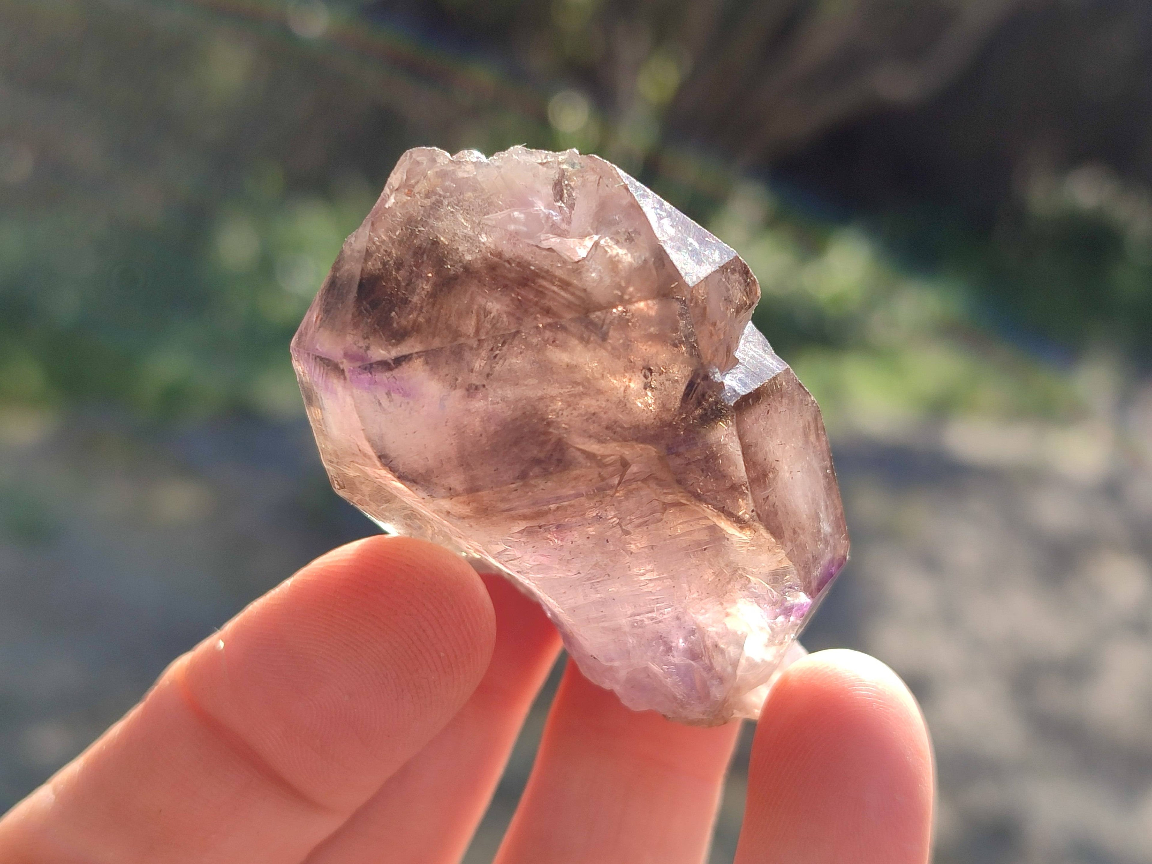 Natural Window Amethyst Crystals x 20 From Chiredzi, Zimbabwe - Toprock Gemstones and Minerals 