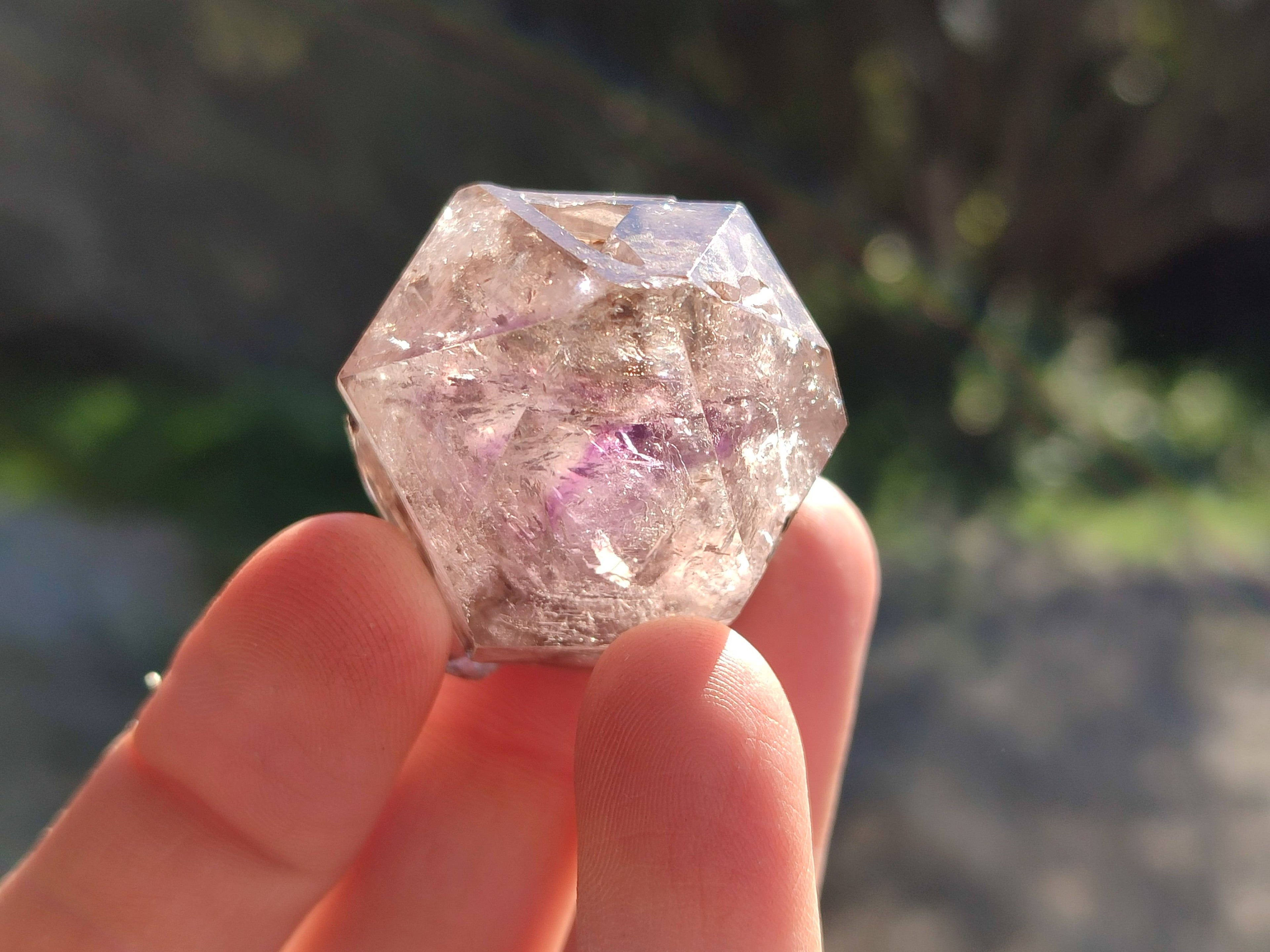 Natural Window Amethyst Crystals x 20 From Chiredzi, Zimbabwe - Toprock Gemstones and Minerals 