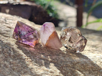 Natural Window Amethyst Crystals x 20 From Chiredzi, Zimbabwe