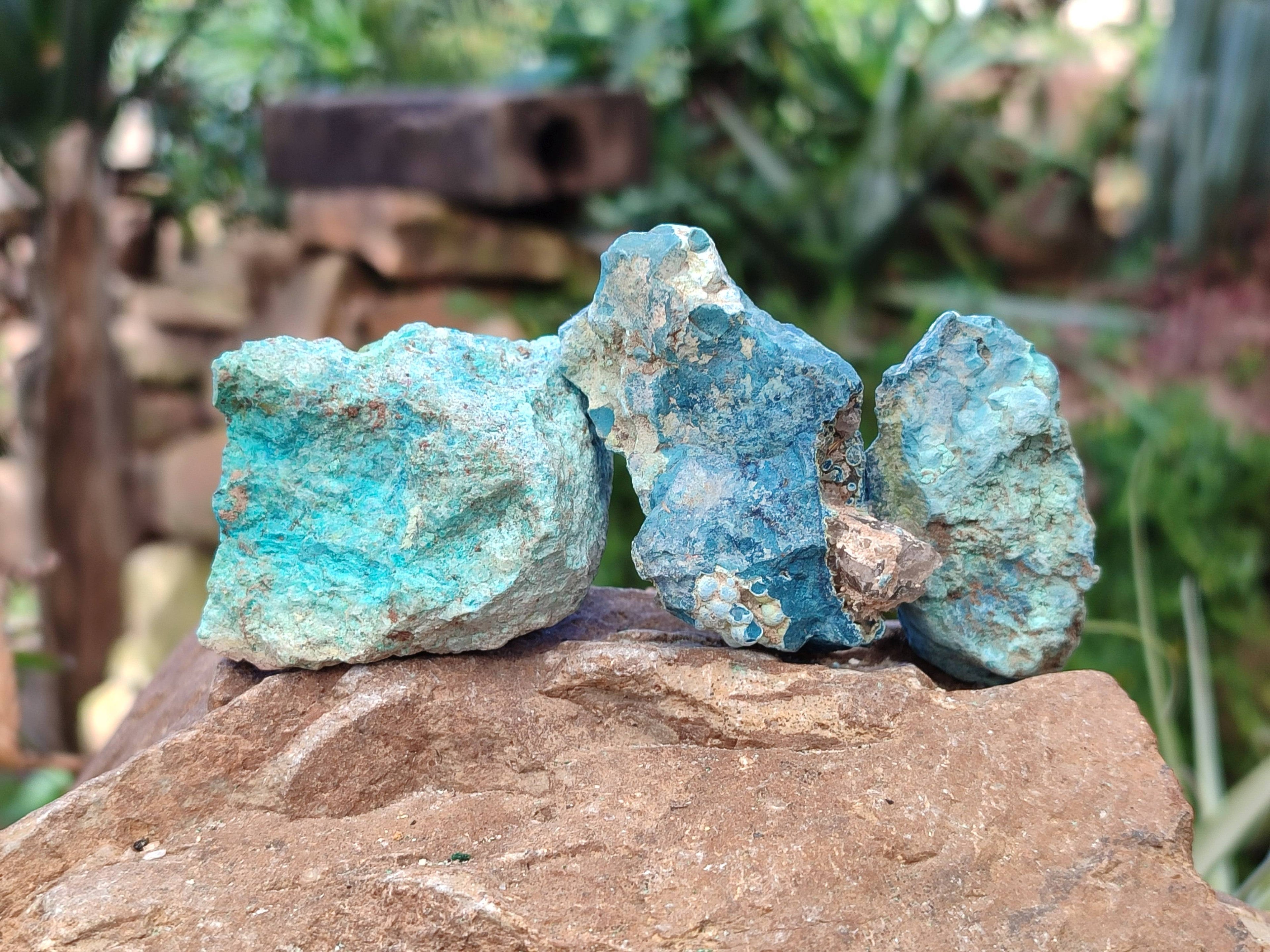 Natural Shattuckite Specimens x 2.8 Kg lot From Kaokoveld, Namibia - Toprock Gemstones and Minerals 