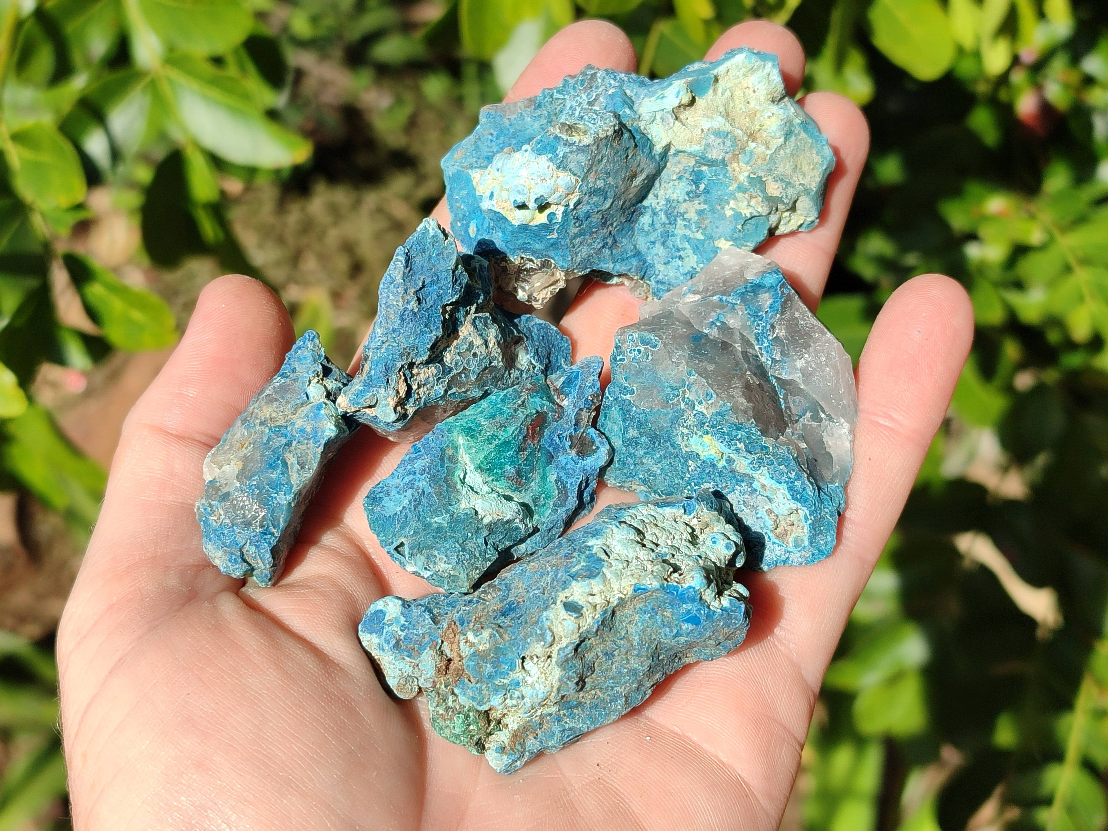 Natural Shattuckite Specimens x 2.8 Kg lot From Kaokoveld, Namibia - Toprock Gemstones and Minerals 