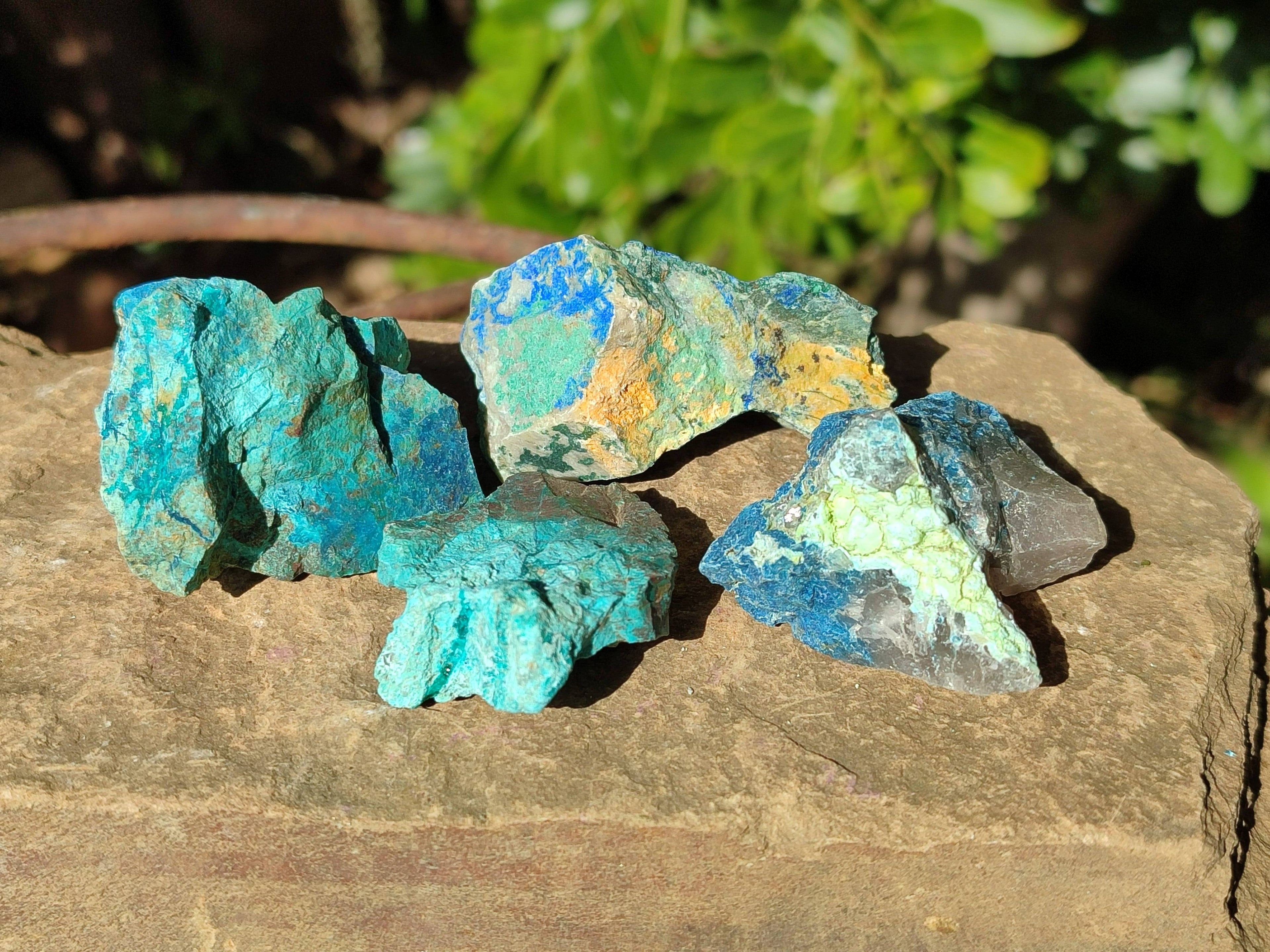 Natural Shattuckite Specimens x 2.8 Kg lot From Kaokoveld, Namibia - Toprock Gemstones and Minerals 