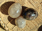 Polished Smokey Quartz Eggs x 6 From Madagascar - Toprock Gemstones and Minerals 