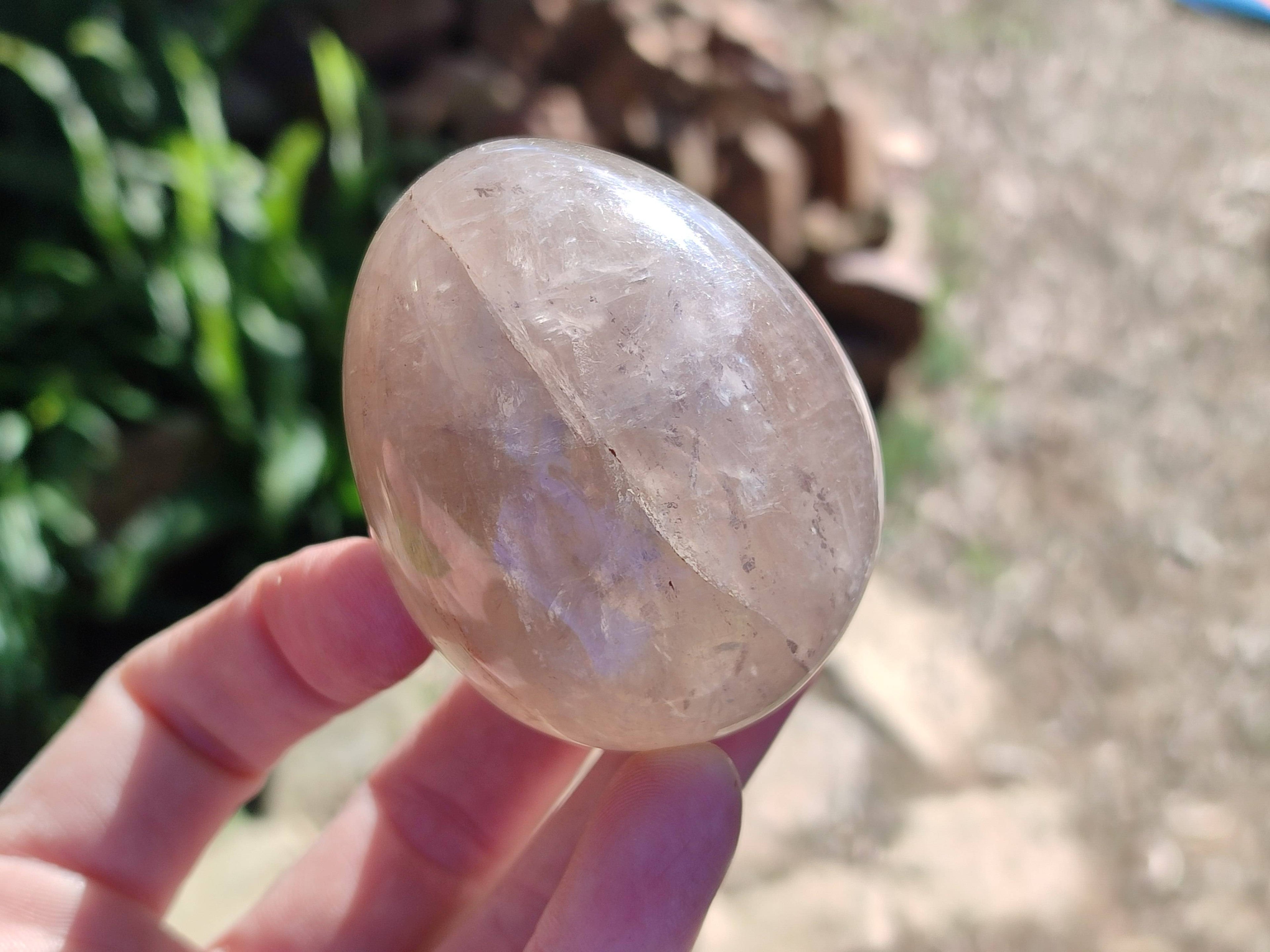 Polished Smokey Quartz Eggs x 6 From Madagascar - Toprock Gemstones and Minerals 