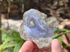 Natural Blue Lace Agate Geode Specimens x 12 From Malawi - Toprock Gemstones and Minerals 