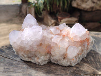 Natural Amethyst Spirit Quartz Clusters x 5 From Boekenhouthoek, South Africa