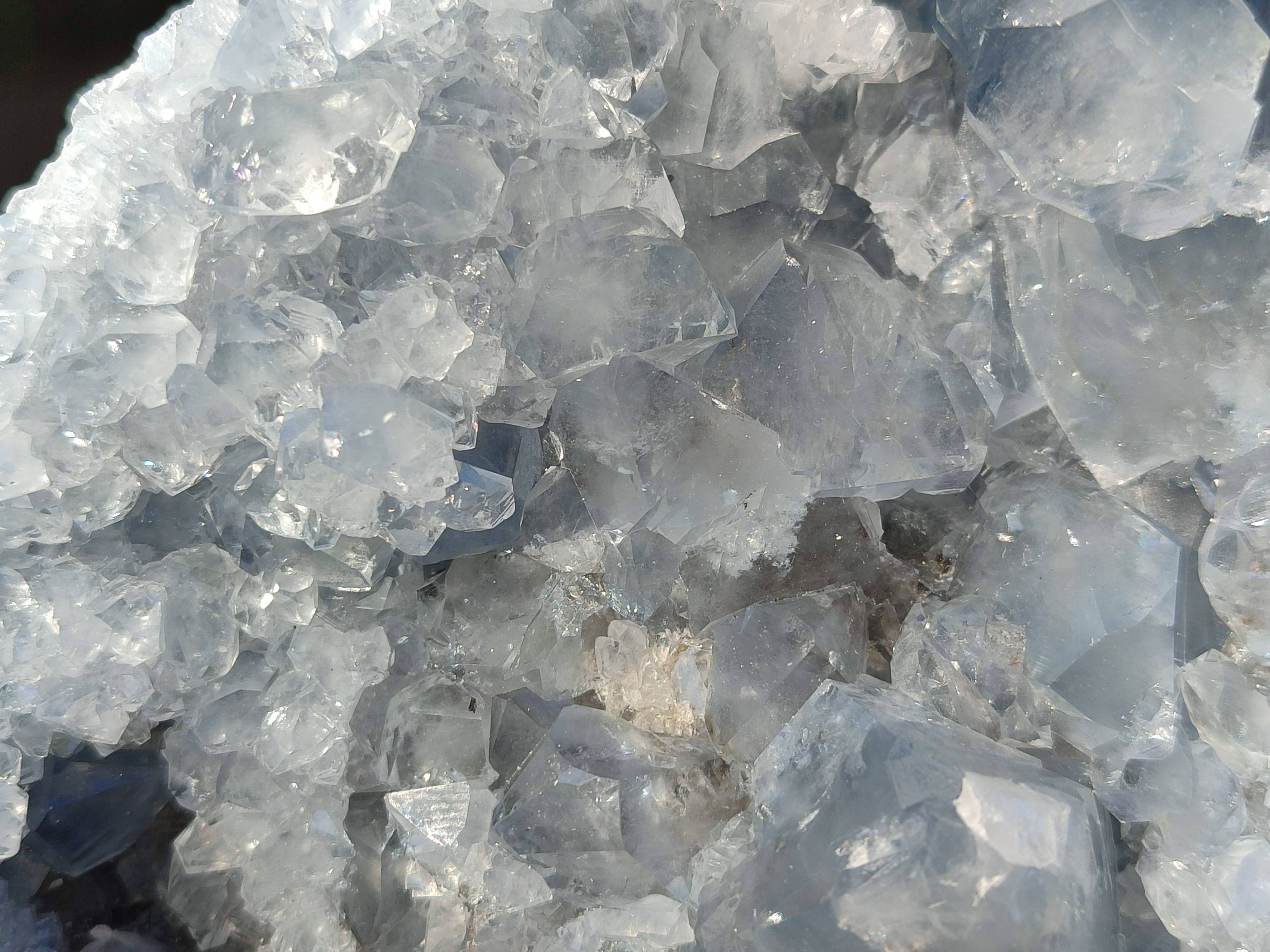 Natural Celestite Geode Specimen x 1 From Sakoany, Madagascar - Toprock Gemstones and Minerals 