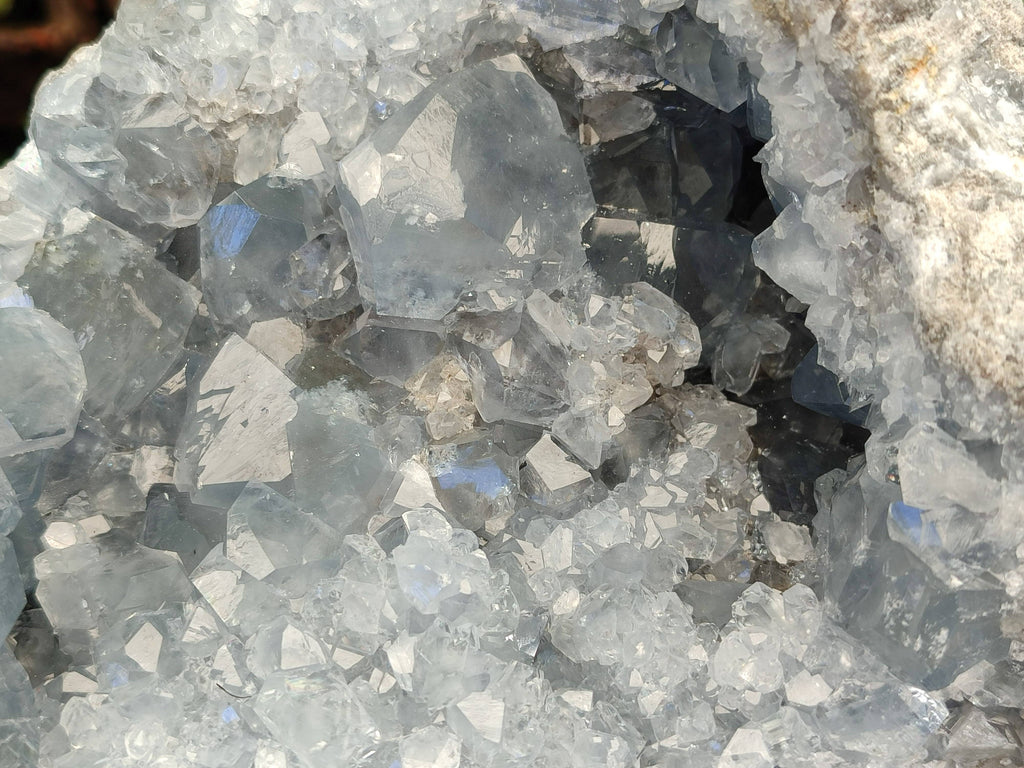 Natural Celestite Geode Specimen x 1 From Sakoany, Madagascar - Toprock Gemstones and Minerals 