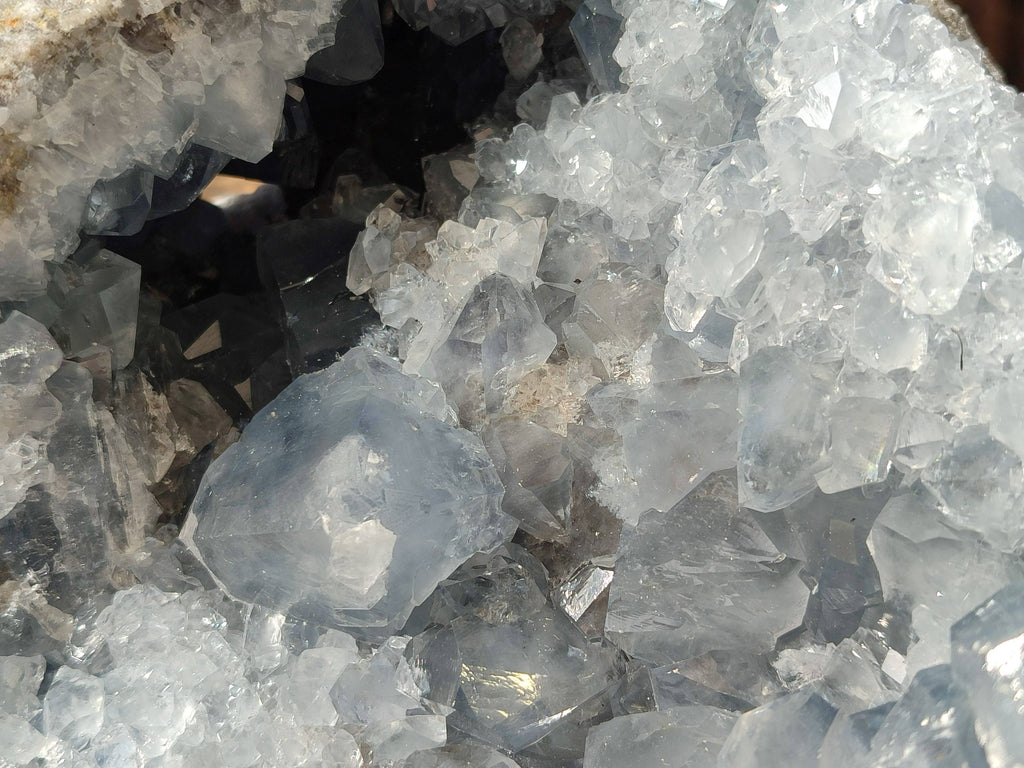 Natural Celestite Geode Specimen x 1 From Sakoany, Madagascar - Toprock Gemstones and Minerals 