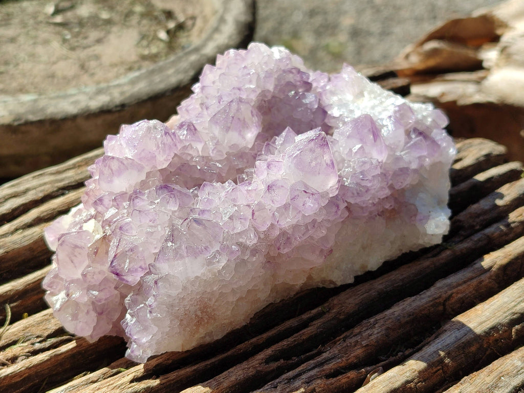 Natural Amethyst Spirit Quartz Clusters x 3 From Boekenhouthoek, South Africa - Toprock Gemstones and Minerals 