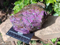 Natural Metallic Purpurite Cobbed Specimen x 1 From Erongo, Namibia