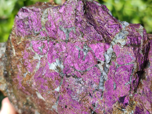 Natural Metallic Purpurite Cobbed Specimen x 1 From Erongo, Namibia