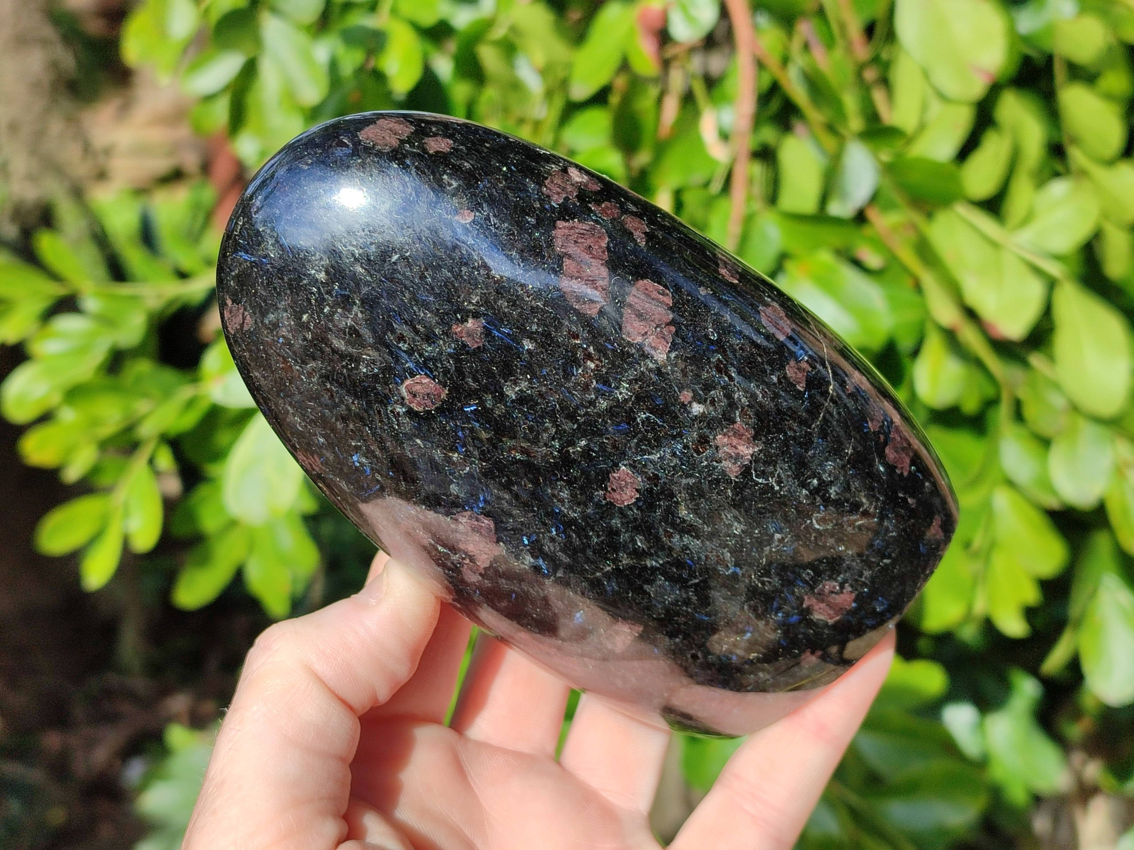 Polished Iolite Standing Free Forms x 2 From Ambatofinandrahana, Madagascar - Toprock Gemstones and Minerals 