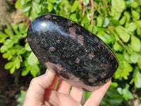 Polished Iolite Standing Free Forms x 2 From Ambatofinandrahana, Madagascar