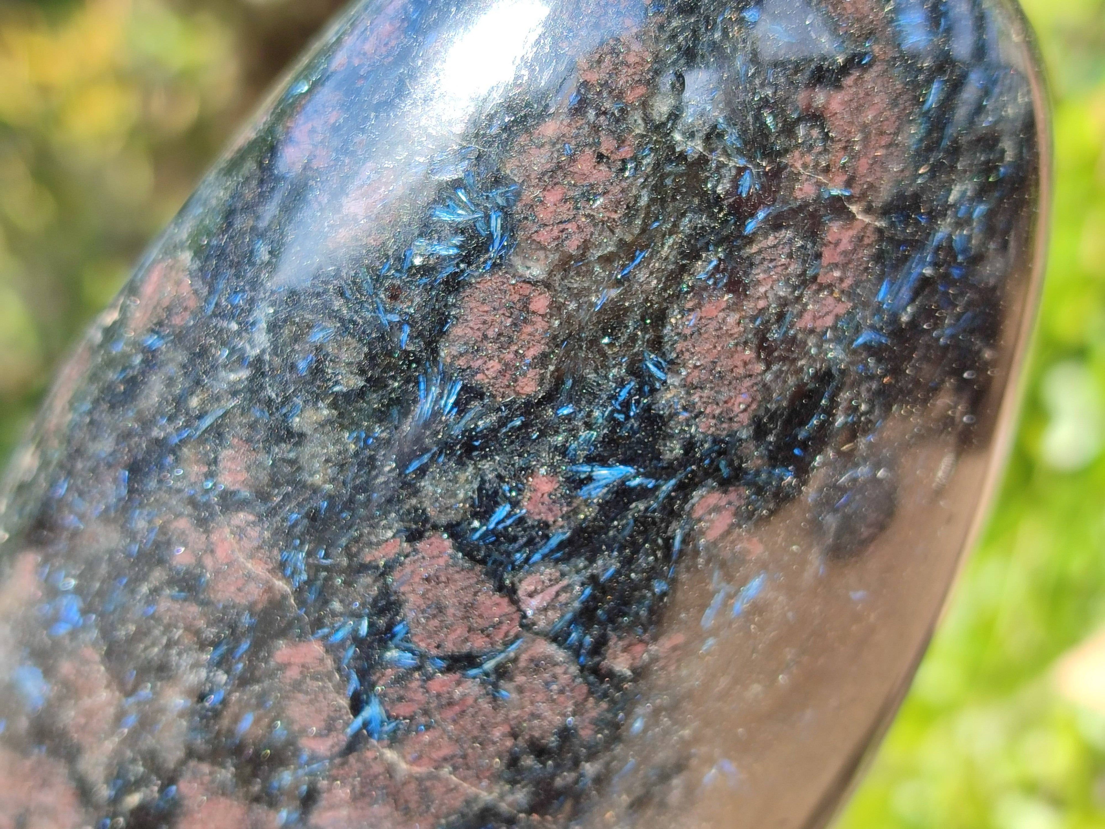 Polished Iolite Standing Free Forms x 2 From Ambatofinandrahana, Madagascar - Toprock Gemstones and Minerals 