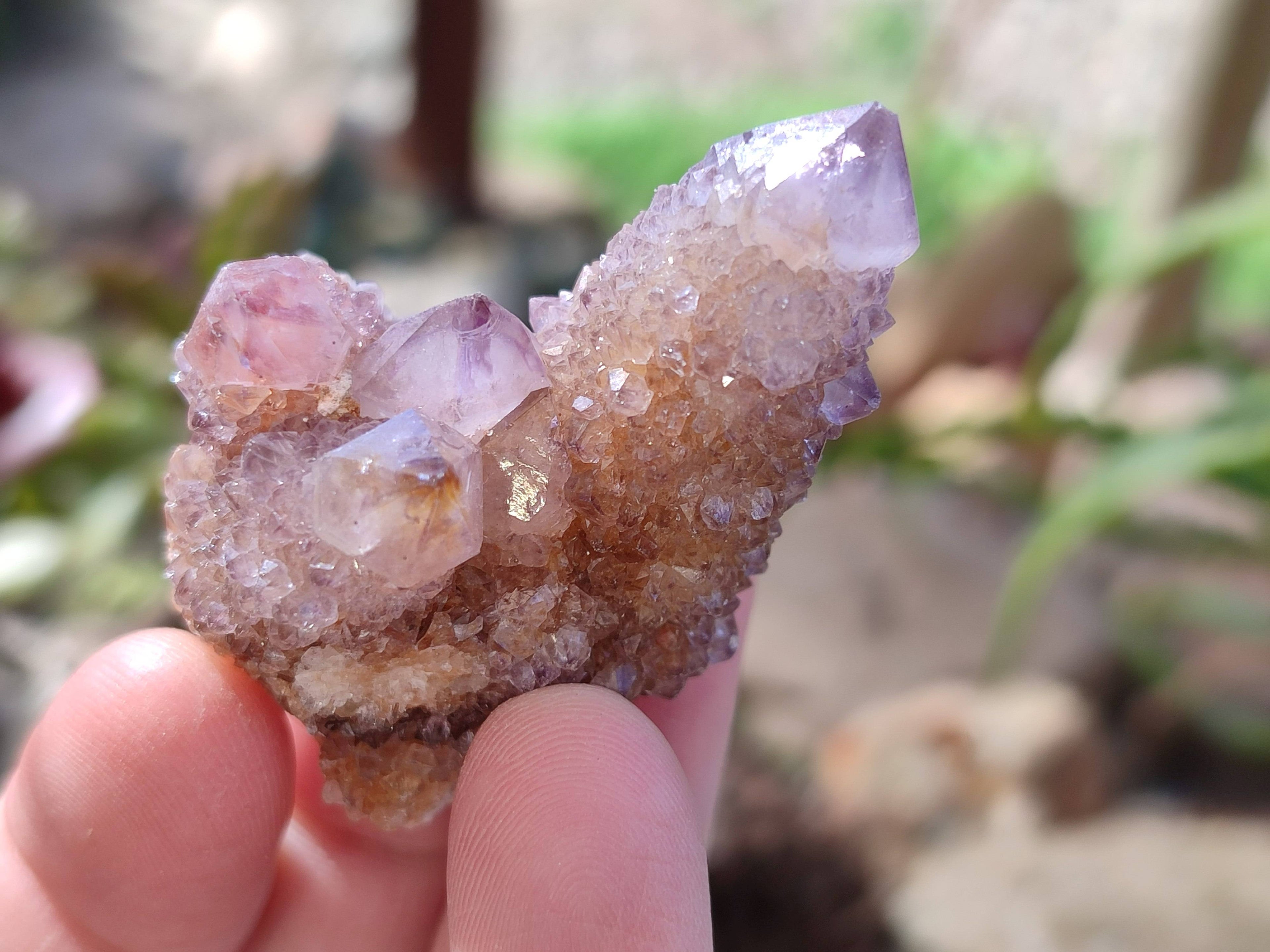 Natural Amethyst Spirit Quartz Clusters x 20 From Boekenhouthoek, South Africa - Toprock Gemstones and Minerals 