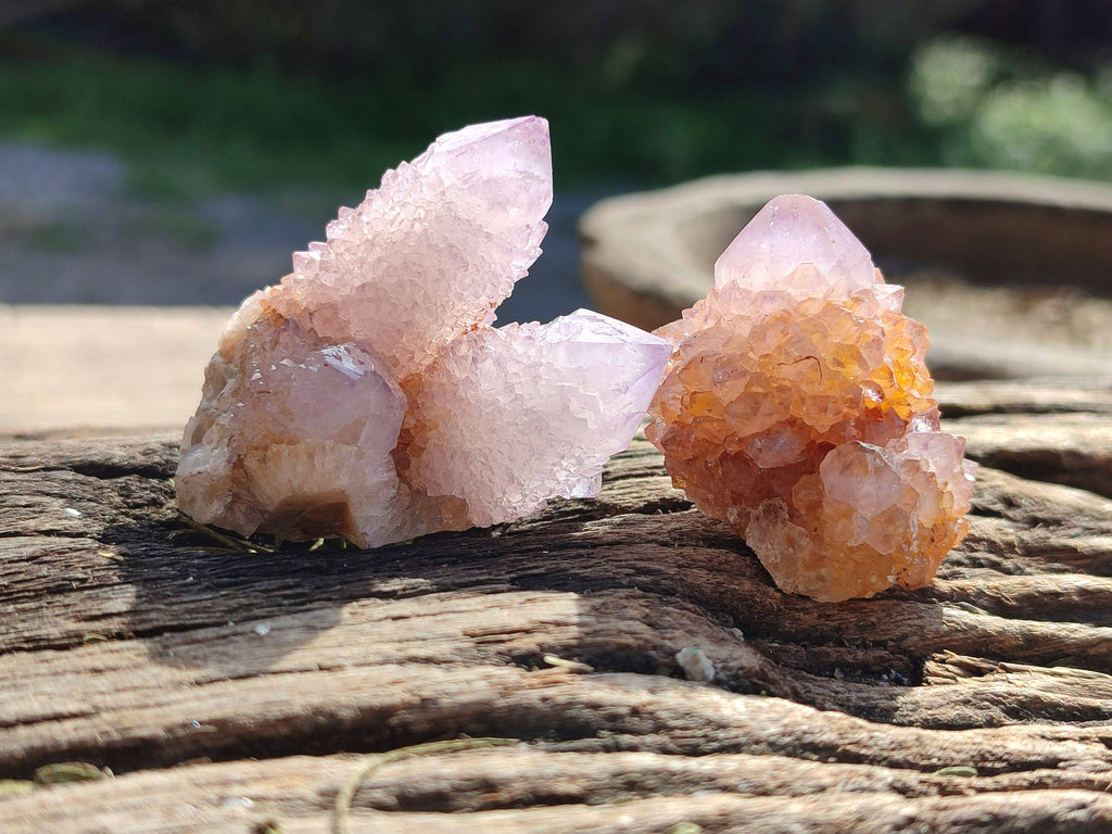 Natural Amethyst Spirit Quartz Clusters x 20 From Boekenhouthoek, South Africa - Toprock Gemstones and Minerals 