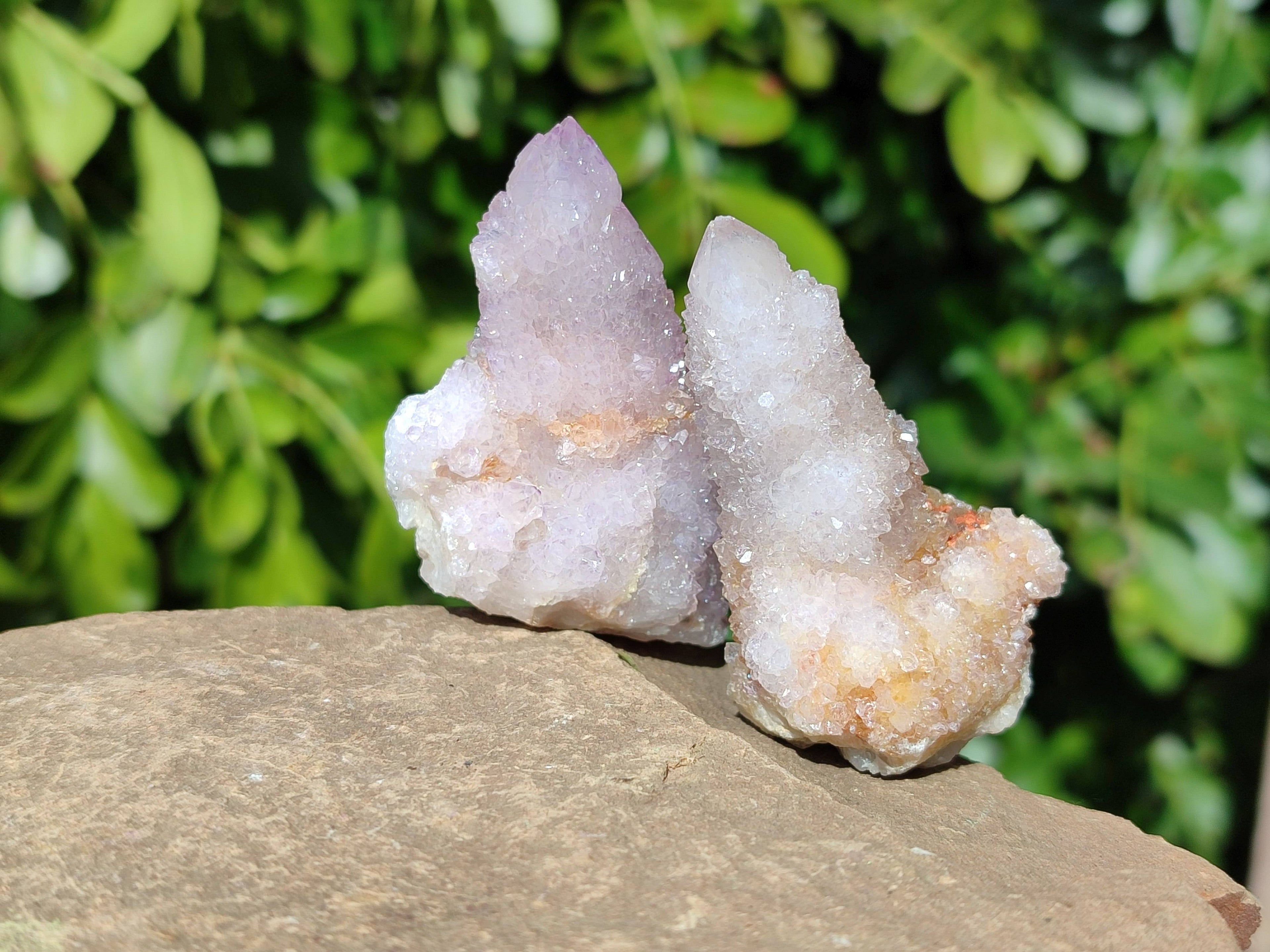 Natural Amethyst Spirit Quartz Clusters x 20 From Boekenhouthoek, South Africa - Toprock Gemstones and Minerals 