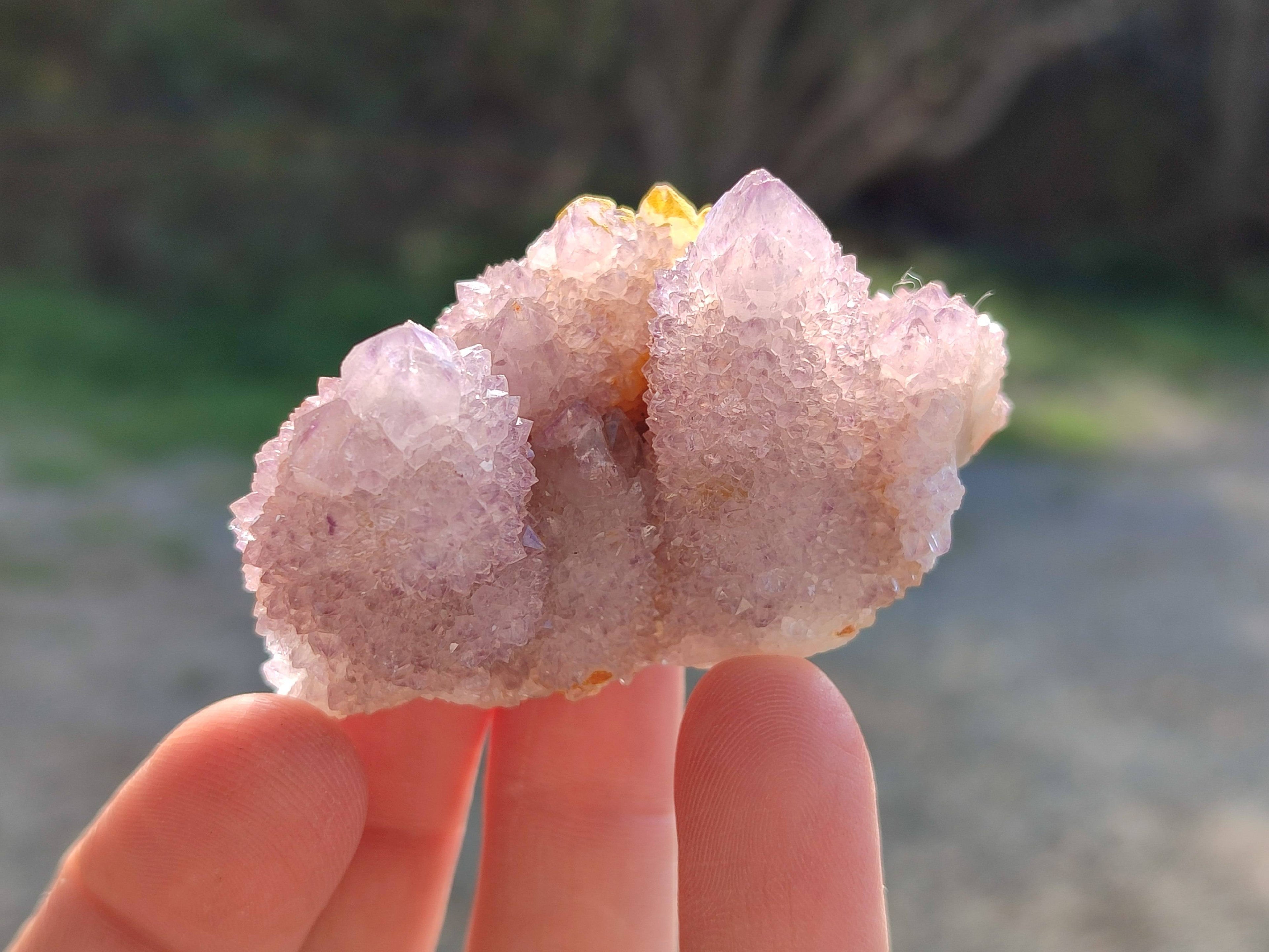 Natural Amethyst Spirit Quartz Clusters x 20 From Boekenhouthoek, South Africa - Toprock Gemstones and Minerals 