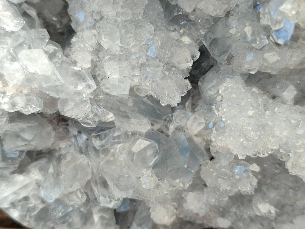 Polished Celestite Geode Heart x 1 From Sakoany, Madagascar - Toprock Gemstones and Minerals 