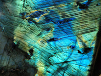 Polished Labradorite Standing Free Form x 1 From Tulear, Madagascar