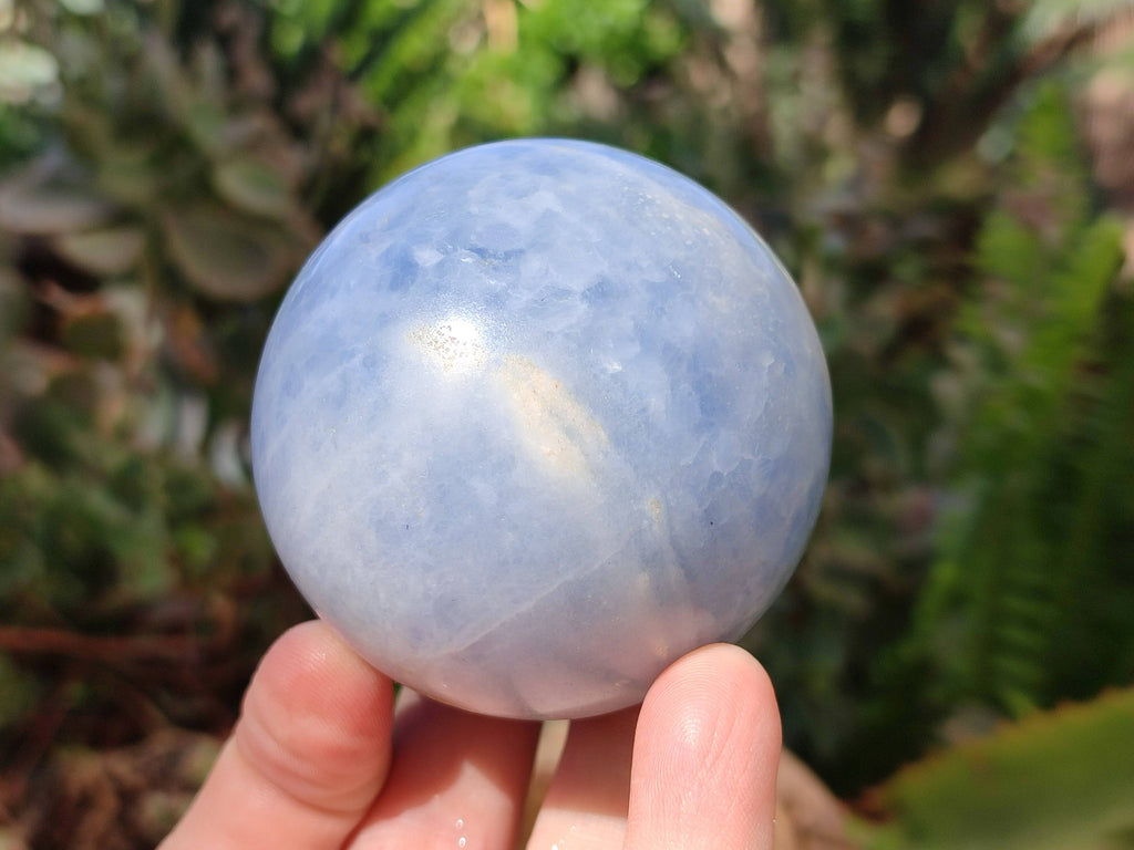 Polished Blue Calcite Spheres x 6 From Madagascar - Toprock Gemstones and Minerals 