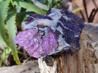 Natural Metallic Purpurite Cobbed Specimens x 6 From Erongo, Namibia