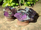 Natural Metallic Purpurite Cobbed Specimens x 6 From Erongo, Namibia - Toprock Gemstones and Minerals 