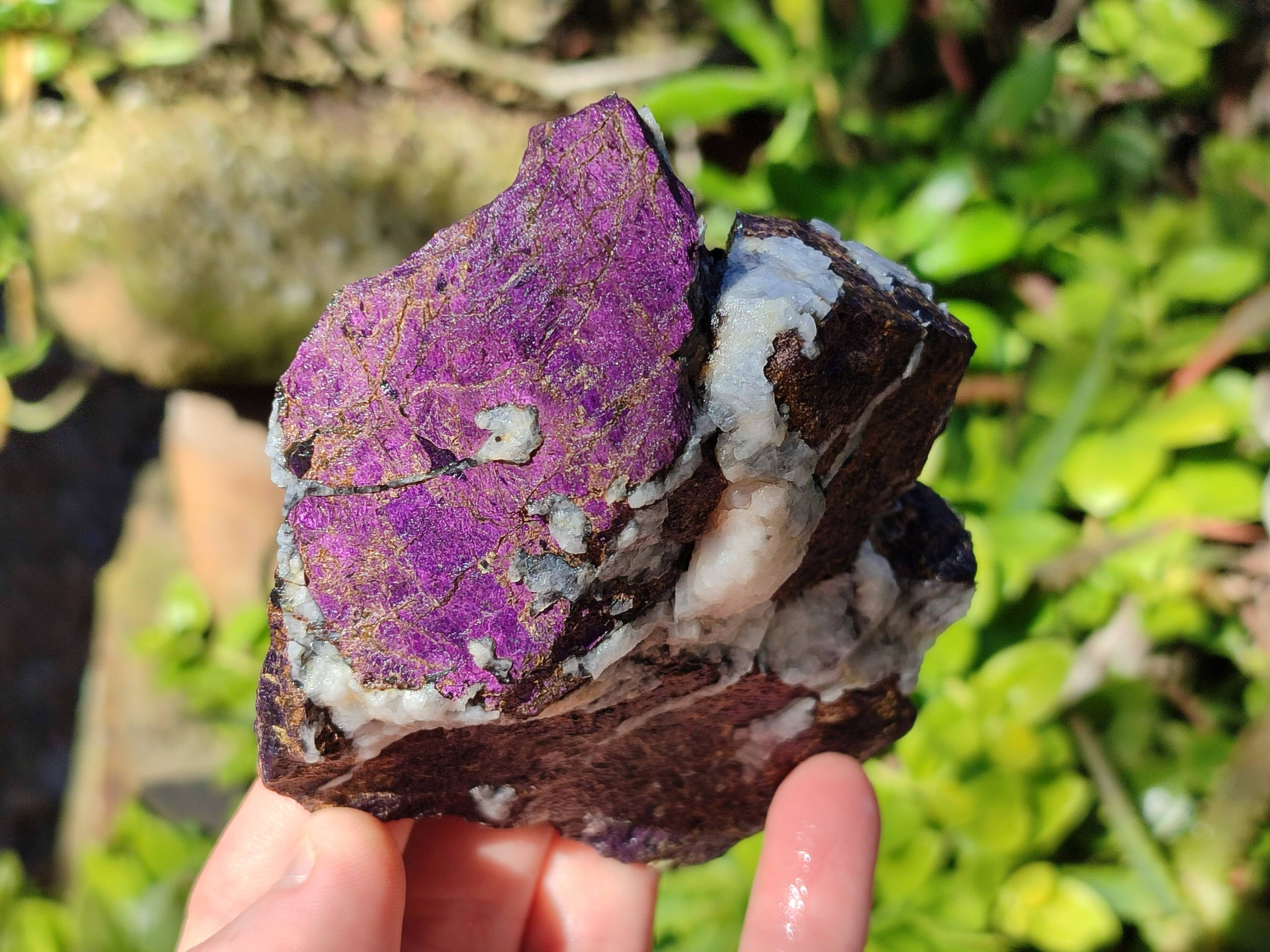 Natural Metallic Purpurite Cobbed Specimens x 6 From Erongo, Namibia - Toprock Gemstones and Minerals 
