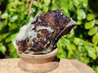 Natural Metallic Purpurite Cobbed Specimens x 6 From Erongo, Namibia