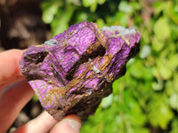 Natural Metallic Purpurite Cobbed Specimens x 6 From Erongo, Namibia