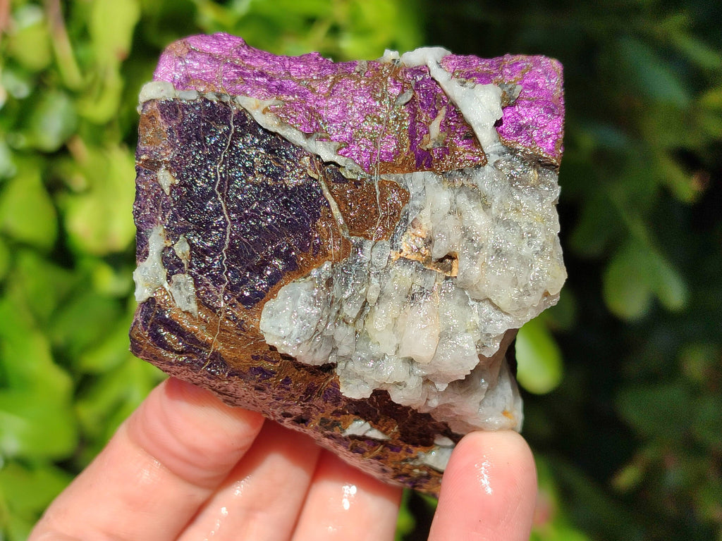 Natural Metallic Purpurite Cobbed Specimens x 6 From Erongo, Namibia - Toprock Gemstones and Minerals 