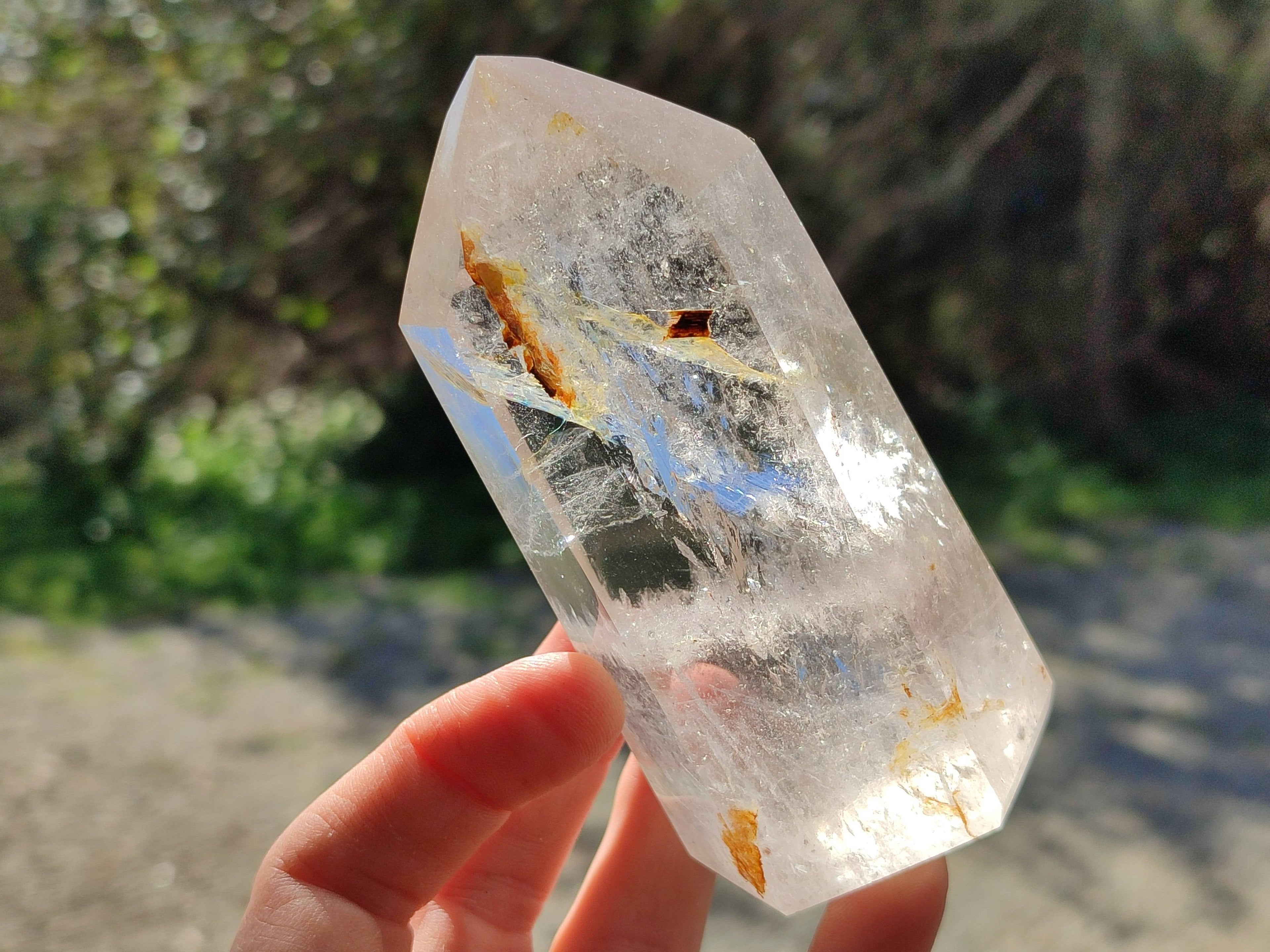 Polished Clear Quartz Crystals x 6 From Madagascar - Toprock Gemstones and Minerals 