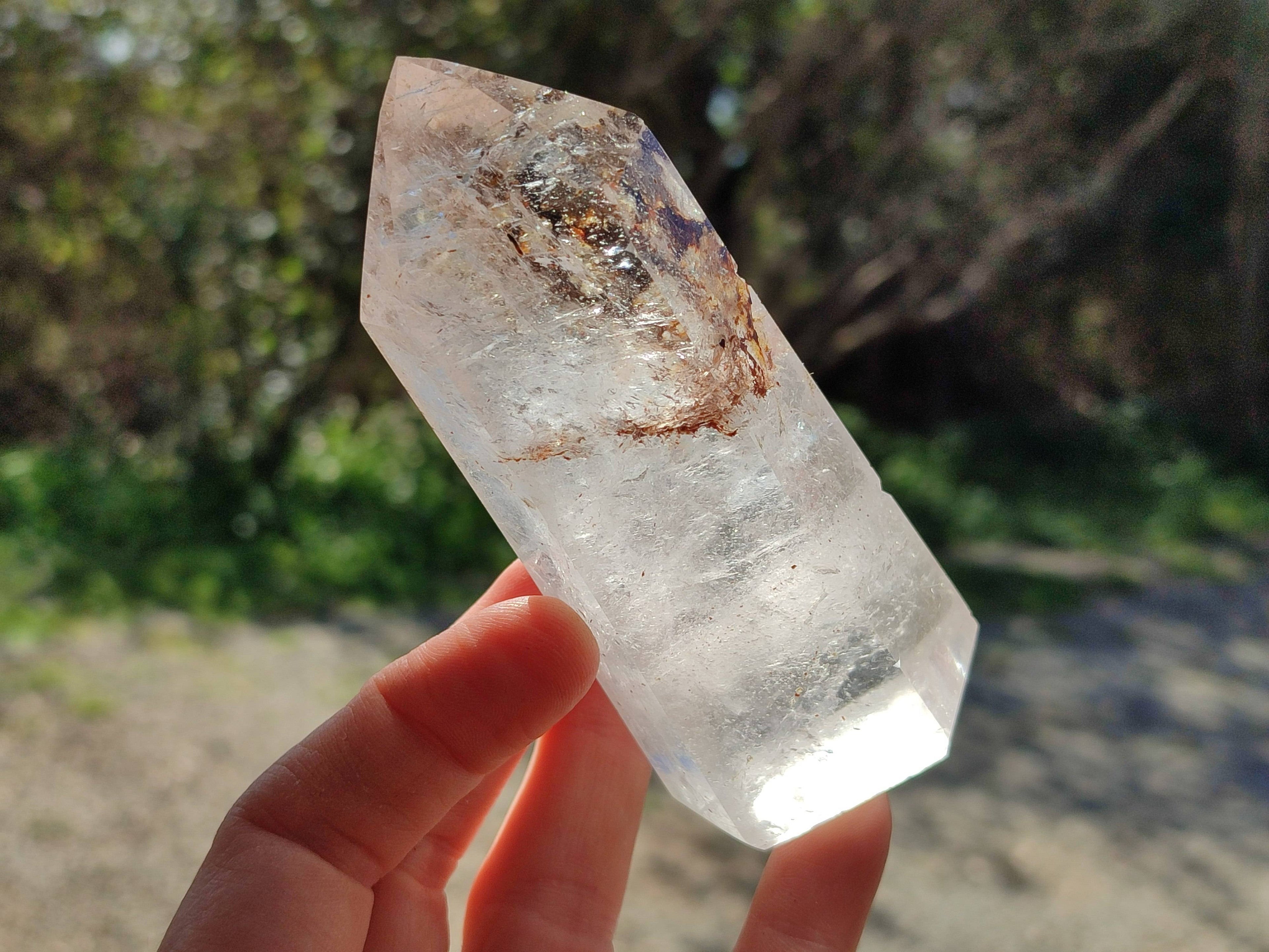 Polished Clear Quartz Crystals x 6 From Madagascar - Toprock Gemstones and Minerals 