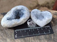 Polished Celestite Items x 12 From Sakoany, Madagascar