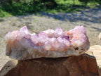 Natural Amethyst Spirit Quartz Clusters x 2 From Boekenhouthoek, South Africa - Toprock Gemstones and Minerals 