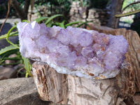 Natural Amethyst Spirit Quartz Clusters x 2 From Boekenhouthoek, South Africa