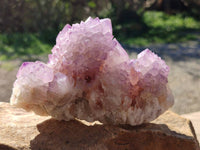 Natural Amethyst Spirit Quartz Clusters x 2 From Boekenhouthoek, South Africa