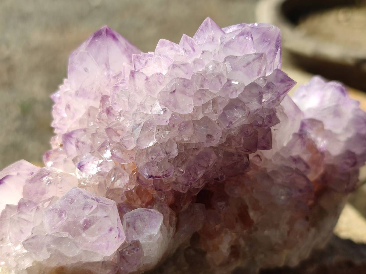 Natural Amethyst Spirit Quartz Clusters x 2 From Boekenhouthoek, South Africa - Toprock Gemstones and Minerals 