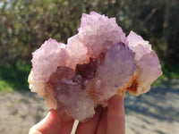 Natural Amethyst Spirit Quartz Clusters x 2 From Boekenhouthoek, South Africa