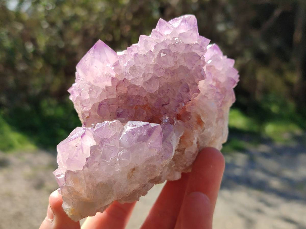 Natural Amethyst Spirit Quartz Clusters x 2 From Boekenhouthoek, South Africa - Toprock Gemstones and Minerals 